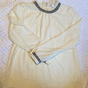 Down East long sleeve tweed blouse